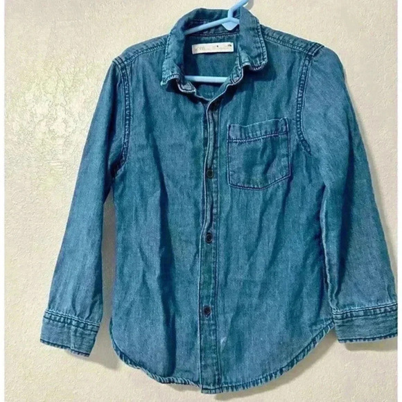 Zara Other - Zara‎ Boys Denim Shirt size 6T